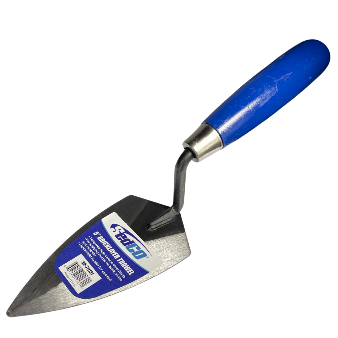 5″ TEMPERED CARBON STEEL BRICK TROWEL Sedco Corp.