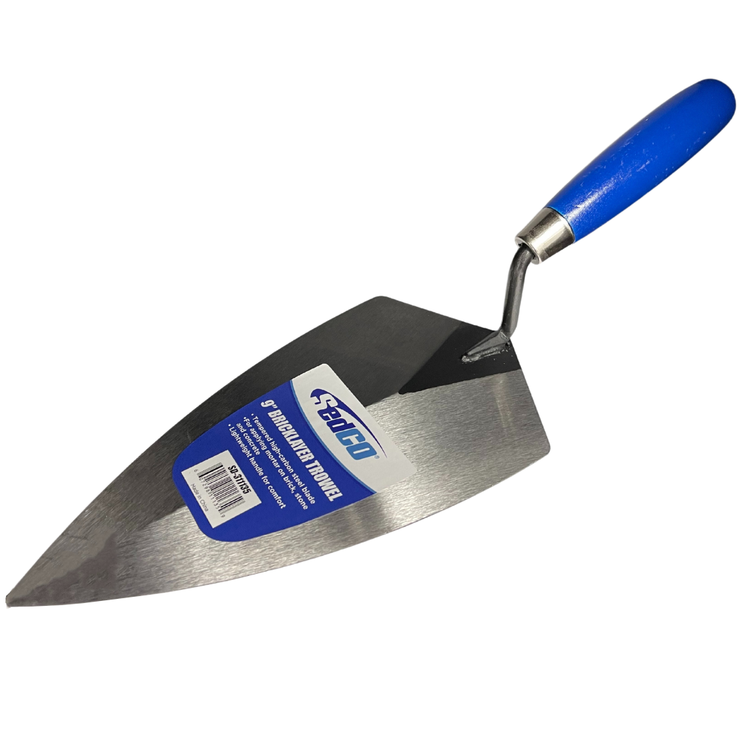 9″ TEMPERED CARBON STEEL BRICK TROWEL Sedco Corp.