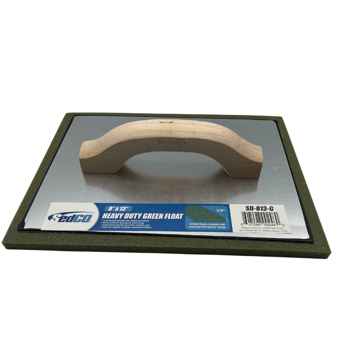 8″ x 13″ GREEN RUBBER FLOAT Sedco Corp.