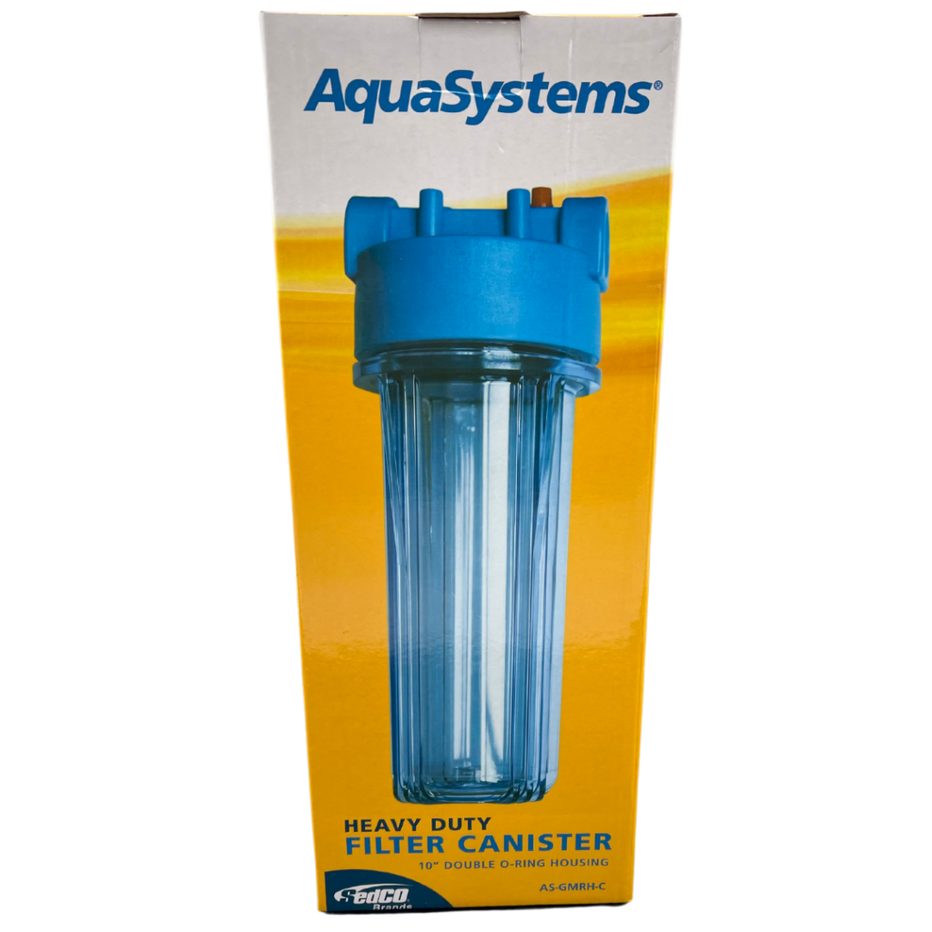 1/2″ HEAVY DUTY CLEAR FILTER CANISTER WITH DOUBLE ORING HOUSING