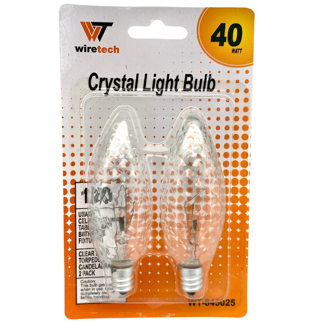 40WATT CLEAR CANDELABRA BULB SET Sedco Corp.