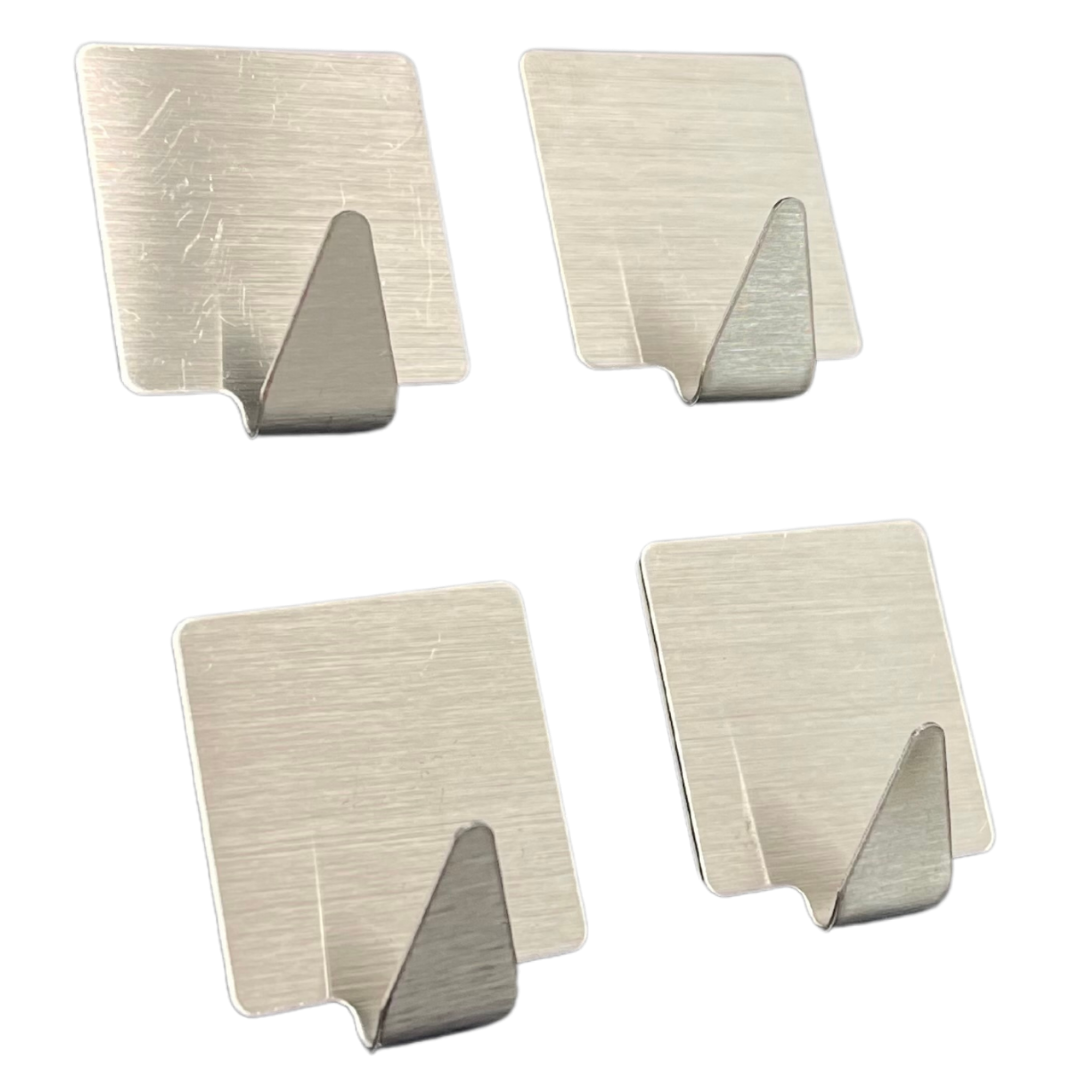 STAINLESS STEEL ADHESIVE HOOKS (4PACK) Sedco Corp.